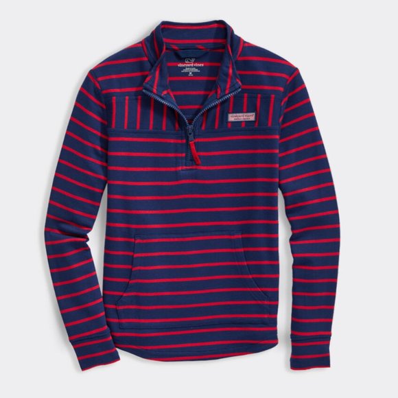 Vineyard Vines Other - Vineyard Vines' Break Stripe Relaxed Shep Shirt Red Blue Size L 14